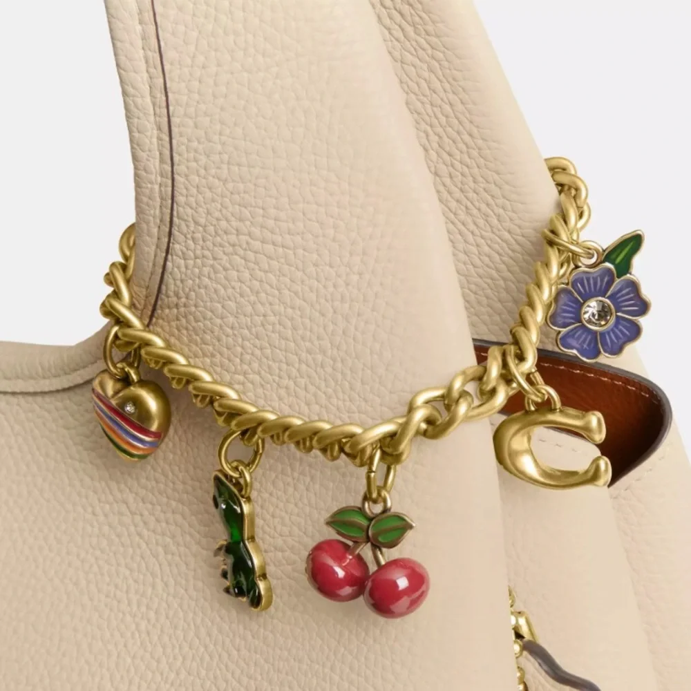 Coach bag extender chain with charms